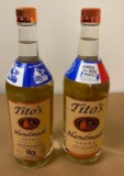 2 Bottles, Titos Handmade Vodka, 750ml ea