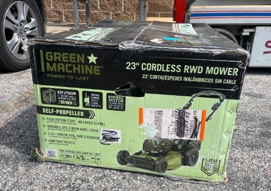 Green Machine 23in Cordless RWD Mower