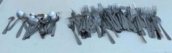 Large Group of NSF Silverware