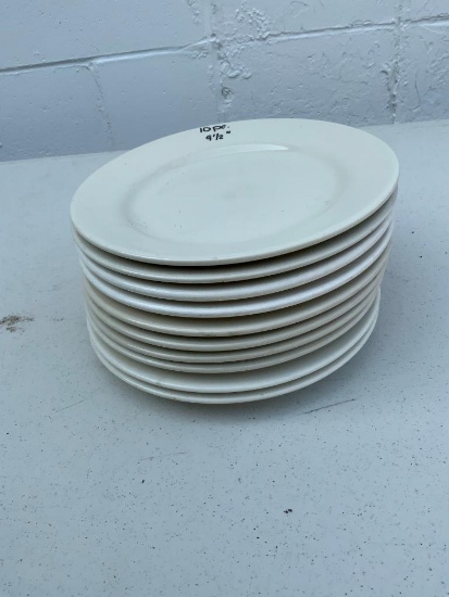 Lot of 10, 9-1/2in Round Restaurant China Plates