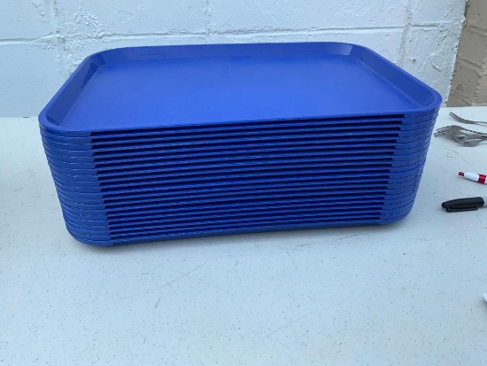 Lot of 20 NSF Cafeteria Trays 12in x 16in
