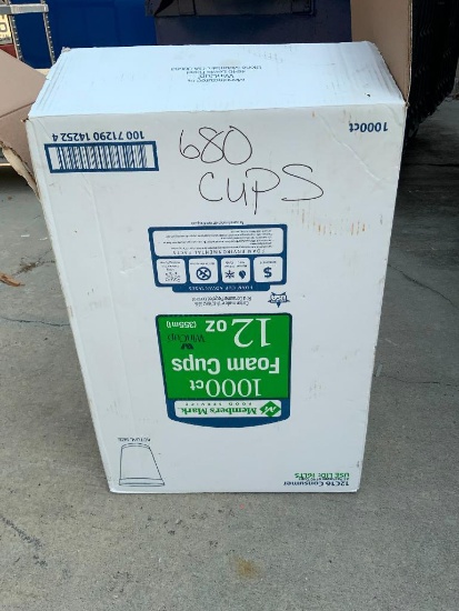 680 Foam Cups, 12oz
