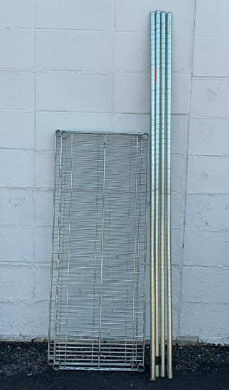 NSF Dunnage Shelving Unit, Disassembled