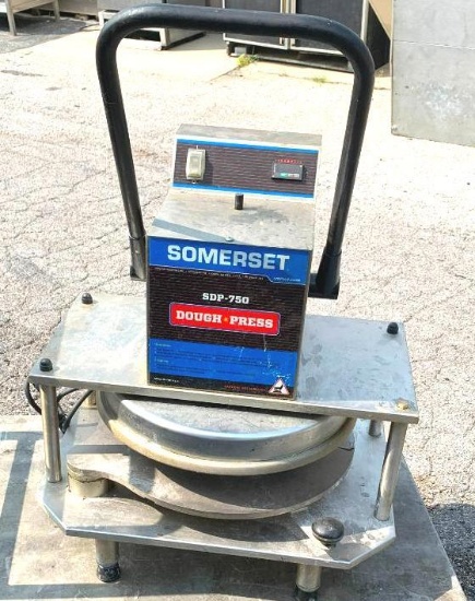 Somerset Model: SDP-750 Heavy-Duty Manual Pizza Dough Press, 120v