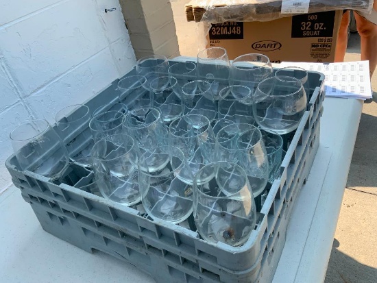 Rack of Bar Glasses