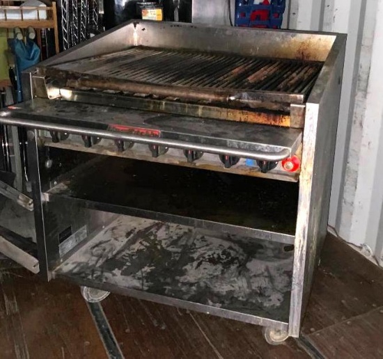 MagiKitch'n Charbroiler on Mobile Stand Model: MEA 82-03-E