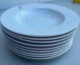 Lot of 9, Round 12in Pasta Bowls / Platters