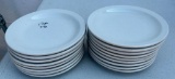 Lot of 17, 7-1/2in Round Restaurant China Plates