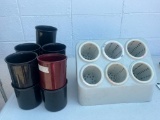 6-Bin Silverware Caddy & 11 Salad Bar Wells