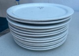 Lot of 12, 9in Restaurant China Round Plates