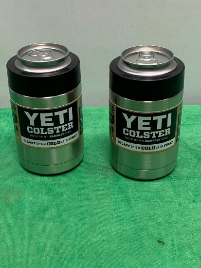 2 Items: YETI Colsters, Stainless Steel