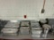 Stainless Steel Steam Pans w/ Lids, Lot of 10
