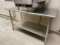 Stainless Steel Prep Table w/ Lower Shelf, NSF 60in x 30in x 36in