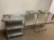 Stainless Steel Utility Cart and 2 Instrument Tray Stands