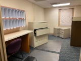 Contents of Room, Office Furniture, File Cabinets, Stool, Chairs