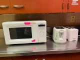2 Microwaves, 2 Toasters
