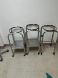 3 Stainless Steel Linen Cart / Waste Cart