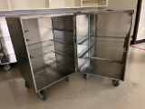 Stainless Steel NSf Worktop Mobile Table and Cabinet