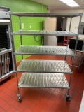 Stainless Steel NSF Mobile Dunnage Shelving Rack by Metro, See Images for Measurements