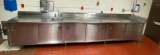 Stainless Steel Commercial Cabinet w/ Work Top w/ 6 Doors, 180in