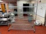 Mobile NSF Dunnage Shelving Rack w/ 5 Shelves, 80in x 72in x 24in