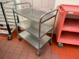 Lakeside Stainless Steel Utility Cart, 27in x 18in x 32in