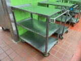 Lakeside Stainless Steel Utility Cart, 21in x 36in x 37in