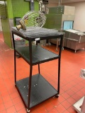 Mobile Media Cart and 20qt Mixer Whisk