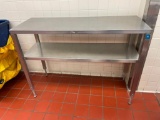 Stainless Steel Work Table w/ Lower Shelf, 18in x 48in x 36in
