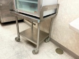Mobile Stainless Steel Equipment Stand 24in x 27in x 32in H