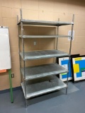 NSF Stationary Dunnage Storage Shelving Unit, See Image for Height/Width