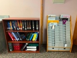 Book Shelf, Magazine Rack w/ Binders