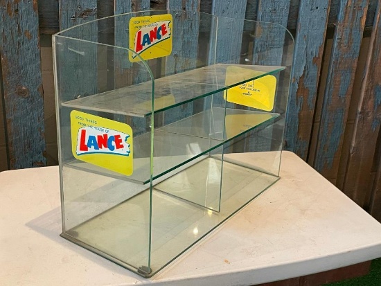 LANCE Glass Store Display, 20in x 15in x 8in
