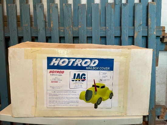 NOS HOTROD Starburst Yellow Mailbox Cover by JAG Products