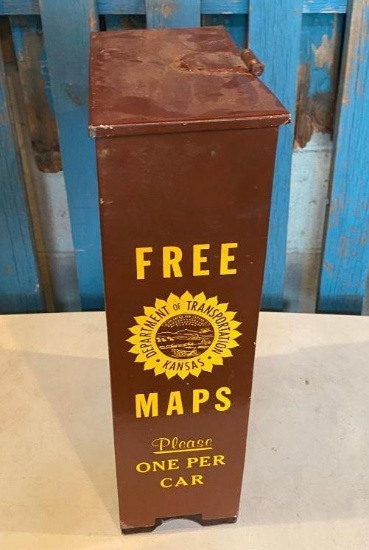 Metal Free Maps Box, Kansas Department of Transportation