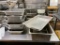 Stainless Steel Steam Pans, 6 - 1/2 Size Pans, Full-Size Pan & Insert Pan, All for One Bid