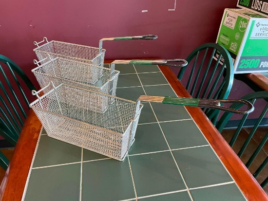Lot of 3 New Fryer Baskets