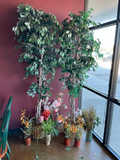 Artificial Plants, Flowers, Vases