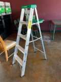 Werner 5ft Aluminum A-Frame Ladder, 225lb Capacity Model 355
