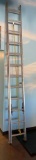 Davidson TYPE II Commercial 24 Feet Aluminum Extension Ladder, 225lb Capacity, Like New
