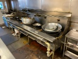Commercial 5-Burner Wok Range - Buyer to Remove