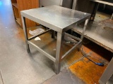 Stainless Steel Prep Table / Equipment Stand w/ Lower Shelf, 20in x 20in x 20in