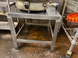 Stainless Steel Prep Table / Equipment Stand w/ Lower Shelf, 20in x 20in x 20in