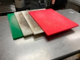 Lot of 4 NSF Cutting Boards