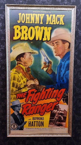 1940's / 1950's Three Sheet Vintage Movie Poster, Framed - The Fighting Ranger