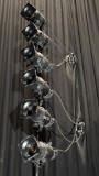 Wall Mount Light Bar w/ 6-Bulb Stage SpotLight Fixtures
