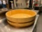Korin Japanese TK-602-01-72 28in Rice Mixing Tub, 43 Cup, Cypress Wood, Copper Rings
