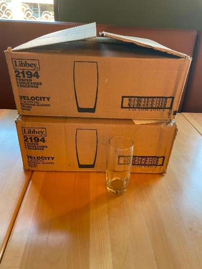 2 Full New Cases, Libbey 2194, 11oz Beverage Glasses, 3 Dozen/Case, 72 Total Glasses