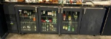 Glastender BB108 L-GN (LLRR) 4-Door Glass Door Back Bar Cooler, 108in