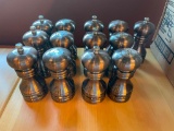 Six Sets, 12 Shakers, Salt Shakers, Pepper Mills, 1 Extra Pepper Mill